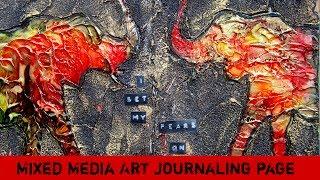 Emotional Art journaling--Intuitive Mixed Media Art- Healing through Art