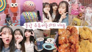 10대 유튜버 꼰이&봄이와 데이트 vlog 망원동/해피인사이드 전시회/소품샵/용산/네네치킨[미트]