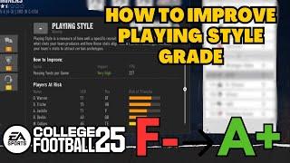 How to Improve Playing Style Recruiting Grade in Dynasty Mode - EA College Football 25