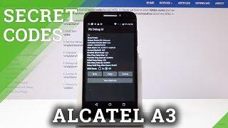 Secret Codes Alcatel A3 - Service Menu / Hidden Mode