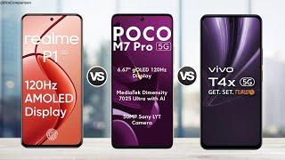 Realme P1 5g vs Poco M7 Pro vs VIVO T4x 5g || Full Comparison