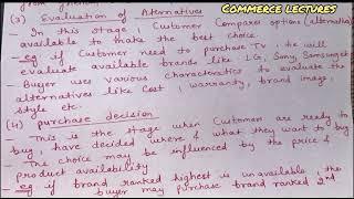 Consumer buying decision process || marketing management notes