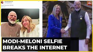 Meloni's '#melodi' Selfie Moment With PM Modi At COP28 Summit | #melodi Post That Broke Internet