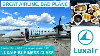 Luxair Business Class Trip Report | Dash 8 Q400 | LCY - LUX