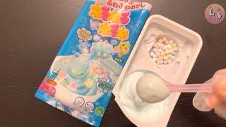 Kracie NERU NERU - SODA FLAVOR*ASMR* | DIY Japanese Candy Kit | POPIN’ COOKIN’ | ねるねる ねるね