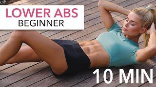 10 MIN LOWER AB WORKOUT - Beginner, with Medium Options I Pamela Reif