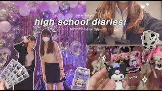 high school vlog: busy campus day, school fair, MUN, good food, friends hangout, studying etc.