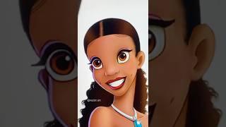 Tiana’s transformation  #disney #art #digitalart #shorts
