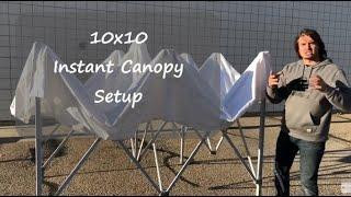 Instant Canopy 10X10 Setup & Takedown - One person (Impact Canopy Brand)