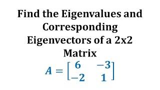 Ejemplo 1: Encuentre los valores propios y los vectores propios correspondientes de una matriz d...