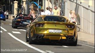 Arab Chrom Gold Ferrari 812 Superfast details & sound 1080p