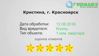 #3 Отзыв Кристины об услуге по уничтожению клопов [Герадез-отзывы]