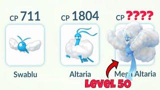 Level 50 MEGA ALTARIA Evolutionary Line team in Pokemon GO.