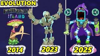 Ethereal Island Evolution 2013-2025 (My Singing Monsters)