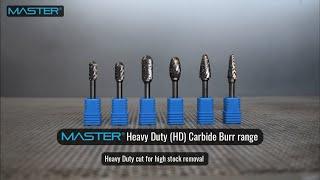 Master Heavy Duty Carbide Burrs