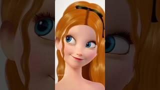 Anna’s transformation  #disney #art #digitalart #shorts