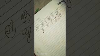 Calligraphy of A-K for beginners with normal ballpoint pen ️#calligraphy #begginers #ballpointpen