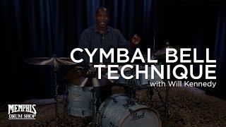 Will Kennedy talks about cymbal bell technique at Memphis Drum Shop