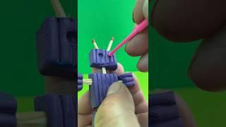Как сделать робота из пластилина #лепка #shorts