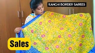 Nivaa collections| Kanchi Border Sarees For Sale | Budget Friendly| Soft Cotton fabric