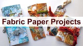 Fabric Paper Technique (& Projects)                                         #fabricpaper #artjournal