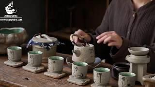 Chinese Zen Stone Style Tea Set