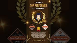 StockHero has just been recognized as a category Top Performer by SourceForge. 