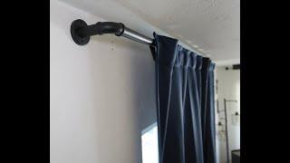 Industrial Curtain Rods Install & Review - Found On Amazon