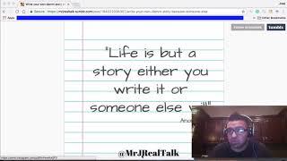 Write Your Own Story | Dr. J Real Talk Vlog Episode 18