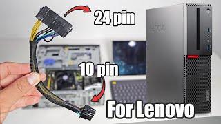 ATX 24 Pin to 10 Pin Power Supply  cable adapter for Lenovo M900 SFF  Motherboard testing