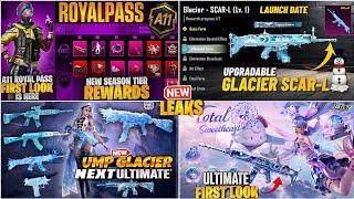 OMG  GLACIER SCRA-L FULL LOOK| NEW ALL GLACIER IS BACK️| FREE UMP-45GLACIER| & M416️PUBGM/BGMI