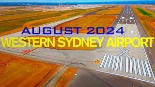 Western Sydney Airport and Bradfield City Metro station August update Badgerys Creek Australia