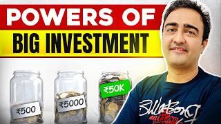 Power of Compounding Only Works with a LARGE Sum of Money | How to Become Crorepati |Stock Market