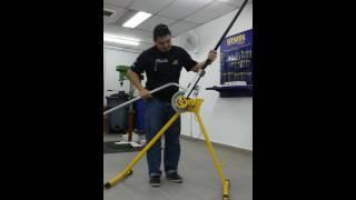 IRWIN Hilmor UL223 Pipe Bending Machine (using a 1"Conduit Pipe with a 25mm Conduit Former)