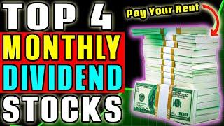 The 4 BEST Monthly Paying Dividend Stocks!