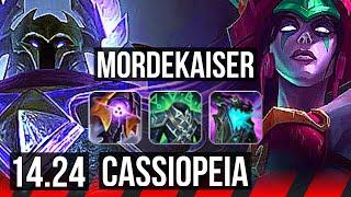 MORDEKAISER vs CASSIOPEIA (TOP) | 1100+ games, Godlike, 9/5/20 | KR Master | 14.24