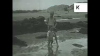 1930s Seahouses Beach, North of England, 16mm Home Movies