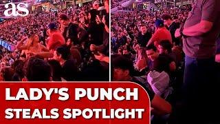 Lady's PUNCH Stuns the Crowd, Steals Spotlight at JAKE PAUL vs MIKE TYSON Event