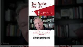 Should I Build a Law Firm for Sale? #atticuslawyercoaching #lawyerlife #lawfirm #lawyer #attorney