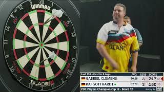 Gabriel Clemens v Kai Gotthardt - PDC Player's Championship Event 18 - First Round