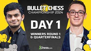 Hikaru, Alireza, Anish, Jose & Co Battle For The Bullet Crown! Bullet Chess Championship 2024 R1+QFs