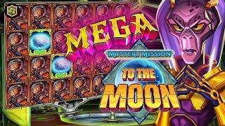 BIG WIN NEW ONLINE SLOT  MYSTERY MISSION TO THE MOON  PUSH GAMING - ALL FEATURES