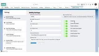 General Settings - OKRify (OKR Goal Setting & Meeting Management Application for Salesforce)