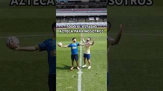 TODO EL ESTADIO AZTECA SOLO PARA NOSOTROS ️ #sisomosgemelos #estadioazteca #mexico #futbol