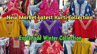 New Market Kolkata Cheapest Kurti Collection 2024 | Esplanade Winter Shopping | New Market Kolkata