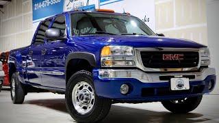 EXTREMELY RARE ARRIVAL BLUE 2003 GMC SIERRA 1500HD SLT QUADRASTEER 4X4!!!