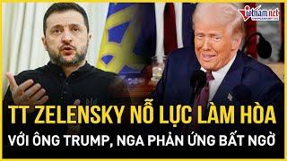 TT Zelensky “thấm đòn” vội vàng “làm hòa” với ông Trump sau khẩu chiến, Nga phản ứng bất ngờ