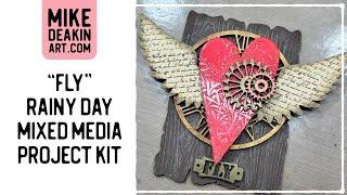 "Fly" - Rainy Day Mixed Media Project Kit