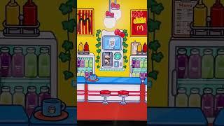 Toca Boca Shop Design mcdonald's | Idea Makeover | Designer toca life #shorts #tocalifeworld