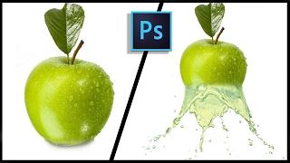How To Create Water Dispersion Effect On Apple | Free Download Water Dispersion Design